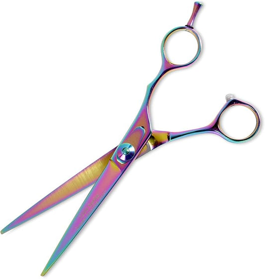 Master Grooming Tools 5200 Rainbow Series Shears — High-Performance Shears for Grooming Dogs - Straight, 6½"