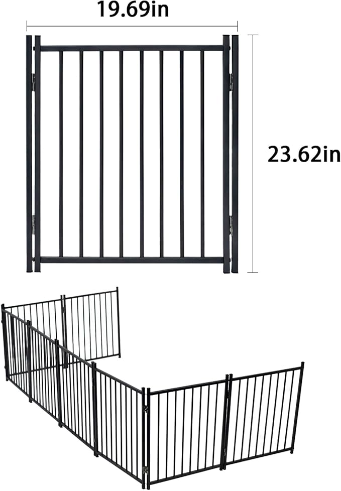 Dog Playpen Indoor, 4 6 8 Panels Metal Dog Fence,Playpen for Medium/Small Dogs, Portable Pet Puppy Playpen for Indoor Outdoor (8pcs)