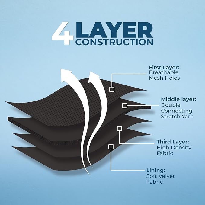 Voyager Aerolite No Pull Mesh Dog Harness with Lightweight, Soft, Breathable, Reflective Stitching, and Adjustable Straps for Walking, Running, Training, Heavy Duty and Durable - Black, XS