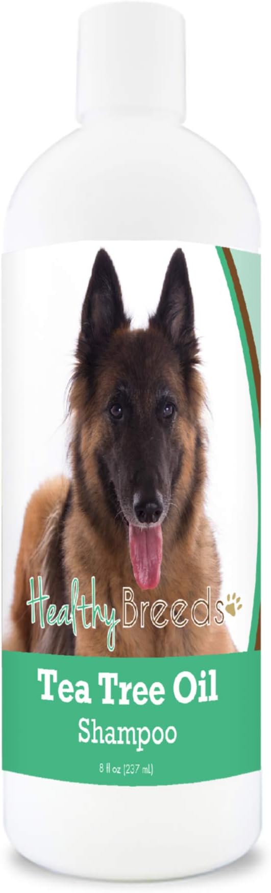 Healthy Breeds Belgian Tervuren Tea Tree Oil Shampoo – Formulated for Dry, Irritated Skin – Reduce Dandruff – Wintergreen Scent – 8 oz