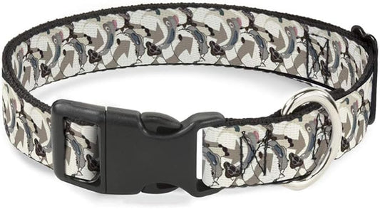 Buckle-Down Dog Collar Plastic Clip Avatar The Last Airbender Appa Pose Stacked 9.5 to 13 Inches 1.0 Inch Wide