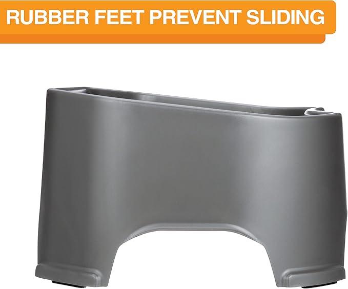 Neater Pet Brands Extra Large Water Bowl for Dogs, Outdoor Dog Water Bowl (2.25 Gallon Extra-Large Capacity), Big Trough Style Food Dish for Indoors or Outside, No Spill Large Dog Bowls, Gunmetal Grey