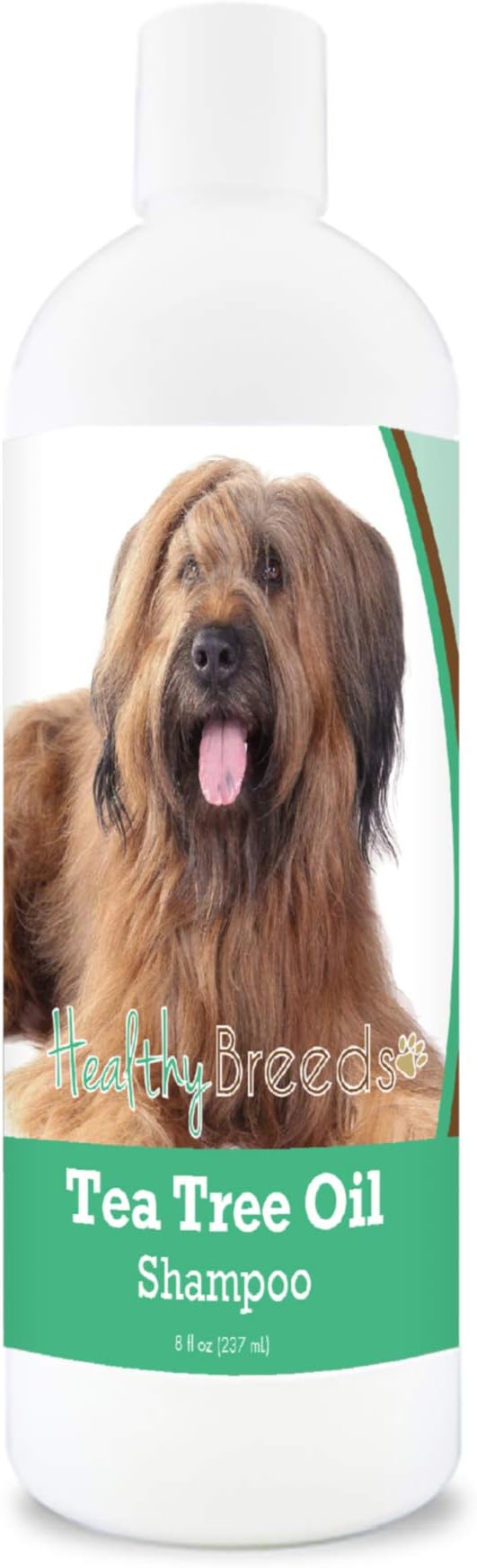 Healthy Breeds Briard Tea Tree Oil Shampoo – Formulated for Dry, Irritated Skin – Reduce Dandruff – Wintergreen Scent – 8 oz
