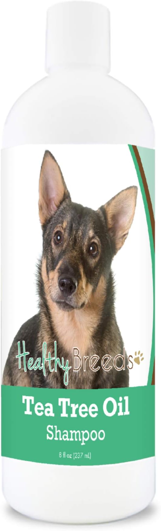 Healthy Breeds Swedish Vallhund Tea Tree Oil Shampoo – Formulated for Dry, Irritated Skin – Reduce Dandruff – Wintergreen Scent – 8 oz