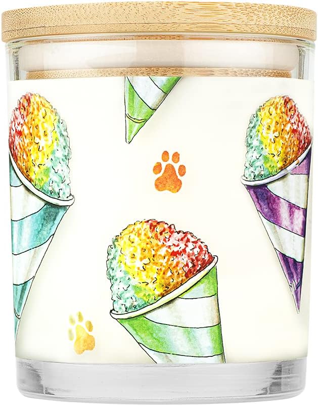 Pet House 9 oz Snow Cone Scented Pet Odor Candle, Clean Burning, Long Lasting, Plant Based Spring, Summer Scented Soy Candles, 60 Hour Burn Time, Pack of 2