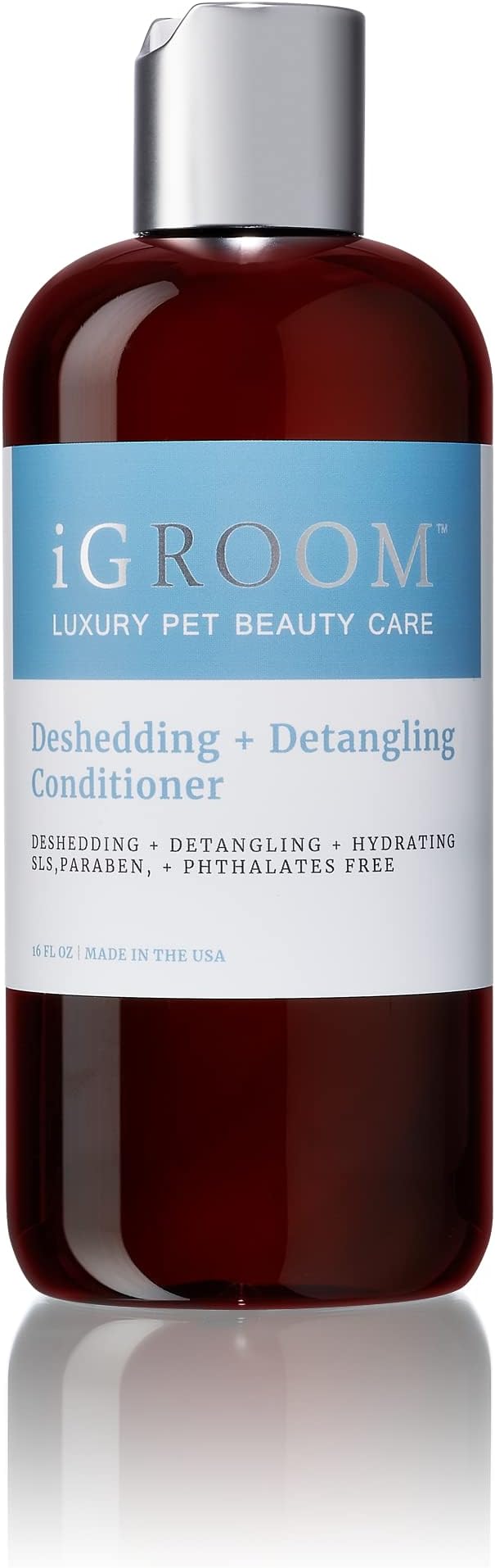 iGroom Dog Shampoo + Dog Conditioner Groomers Bundle - Deshedding & Detangling Shampoo and Conditioner, Luxury Pet Beauty Care, Loosen Tangles + Unwanted Undercoat, Adds Shine + Volume, 16 oz