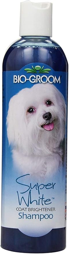 Bio-Groom Super White Dog Shampoo – Whitening Pet Shampoo, Dog Bathing Supplies, Puppy Wash, Dog Grooming Supplies, Cruelty-Free, Made in USA, Coat Brightener Shampoo – 12 fl oz 3-Pack