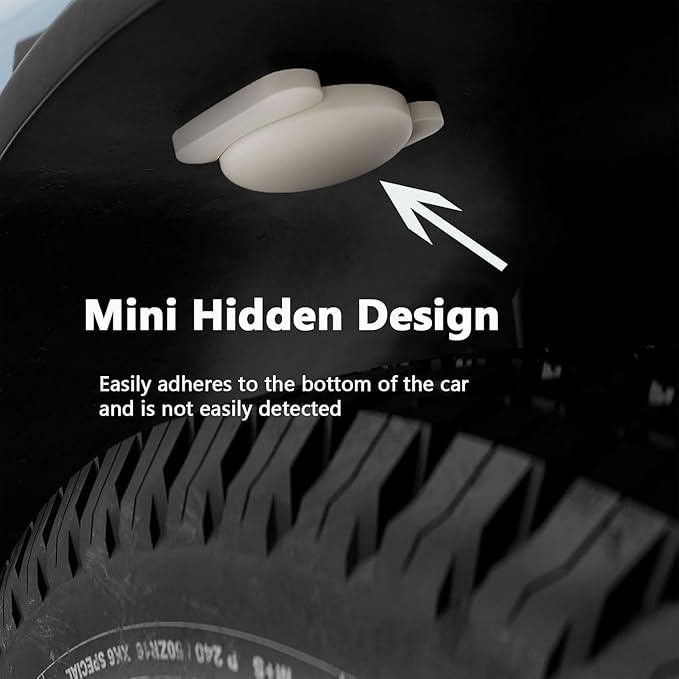 Car Tracker GPS Tracker for Vehicles,No Monthly Fee Car GPS Tracker,Real Time GPS Tracking Device with Magnetic Case,Global Coverage Location Tracker for Car,Kids,Elderly,Pet,Items (White,2PCS)