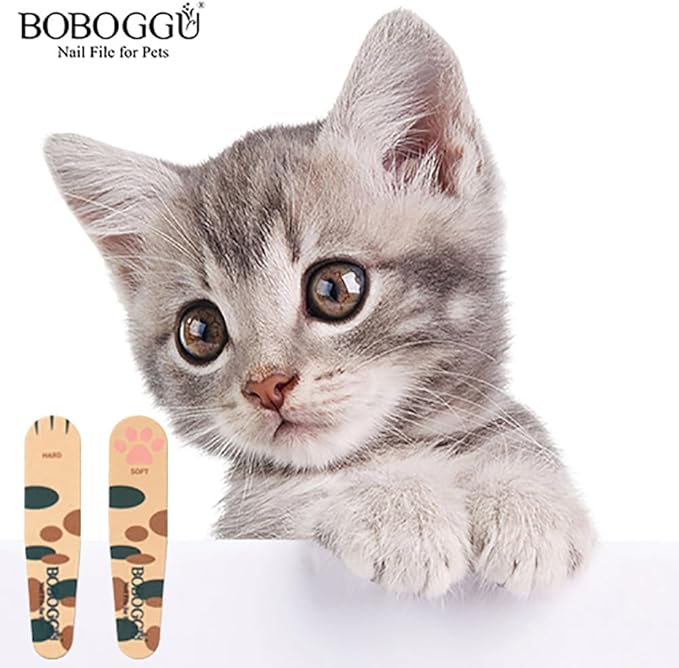 Generic Pet Nail Files Grinder Trim Doublesided Hard and Soft Nail File for Pets Dog Cat Parrot (A 5 Pieces), Cream