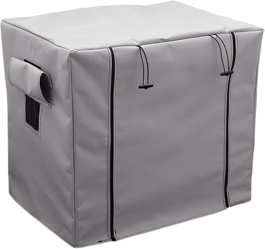 Dog Crate Cover Waterpoof Grey Pet Kennel Covers for Puppy Cat Indoor Outdoor Fit for 1 Door Wire Crate, 24.02x16.14x20.47 Inch