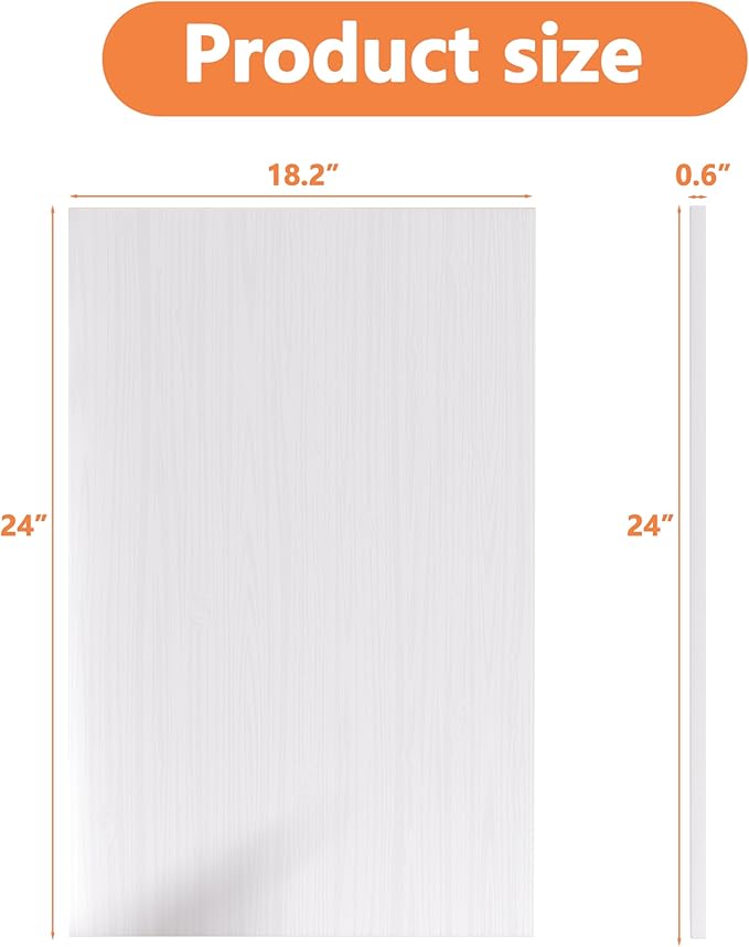 Piskyet Dog Crate Topper Wood Countertop for 48 42 36 30 24 inch Dog Cage, Dog Crate Cover,Dog Kennel Topper(Crate Not Include) (White, for 24 Inch Crate)