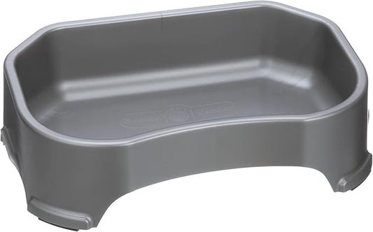 Neater Pet Brands Large Water Bowl for Dogs, Outdoor Dog Water Bowl (1.25 Gallon Extra-Large Capacity), Big Trough Style Food Dish for Indoors or Outside, No Spill Large Dog Bowls, Gunmetal Grey