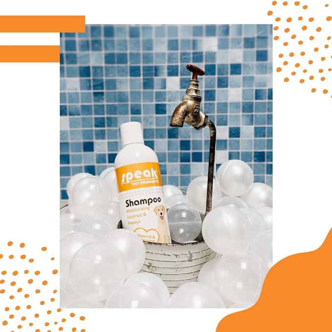 Natural Dog Shampoo, Moisturizing Coconut Papaya, 17oz