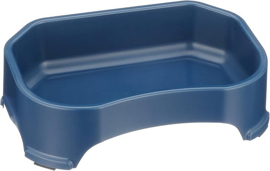 Neater Pet Brands Large Water Bowl for Dogs, Outdoor Dog Water Bowl (1.25 Gallon Extra-Large Capacity), Big Trough Style Food Dish for Indoors or Outside, No Spill Large Dog Bowls, Dark Blue
