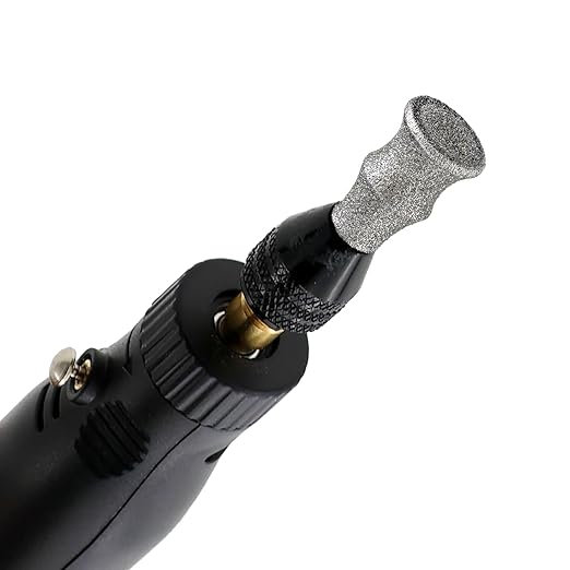 BGTEC Diamond Rotary Pet Nail Grinder Bits Dog Nail Grinder Replacement Head -2PCS 1/8" Replacement Grinder Wheel Work for Animals Nail Care(D)