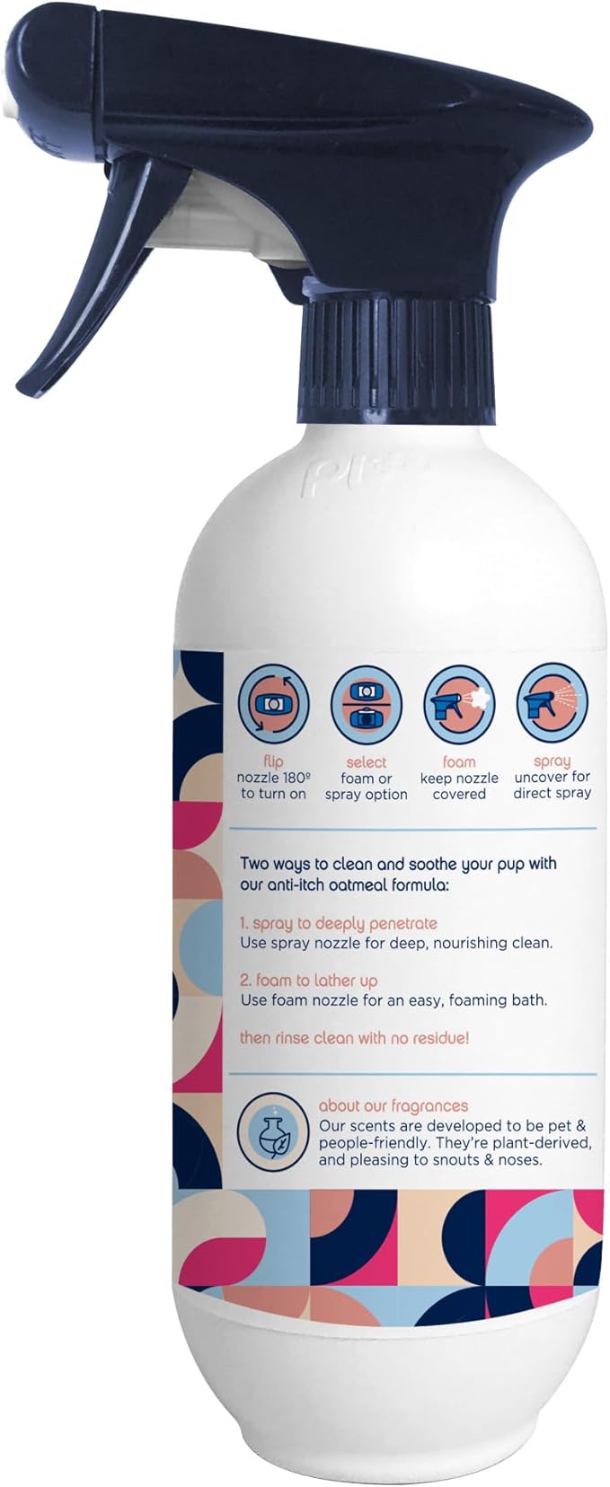 Pet Life Unlimited Dog Shampoo Itchy Skin Relief Foaming Spray, Itch Relief for Dogs - Plant-Based Honey Oat Blossom Scented Dog Itching Skin Relief Spray Shampoo - Made in USA - 16 Ounce (Pack of 2)