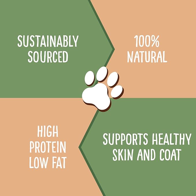 Cod Fish Wafer Dog Training Treats - The Perfect Single Ingredient Omega-3 Rich Snack Dog Food for a Healthy and Active Lifestyle