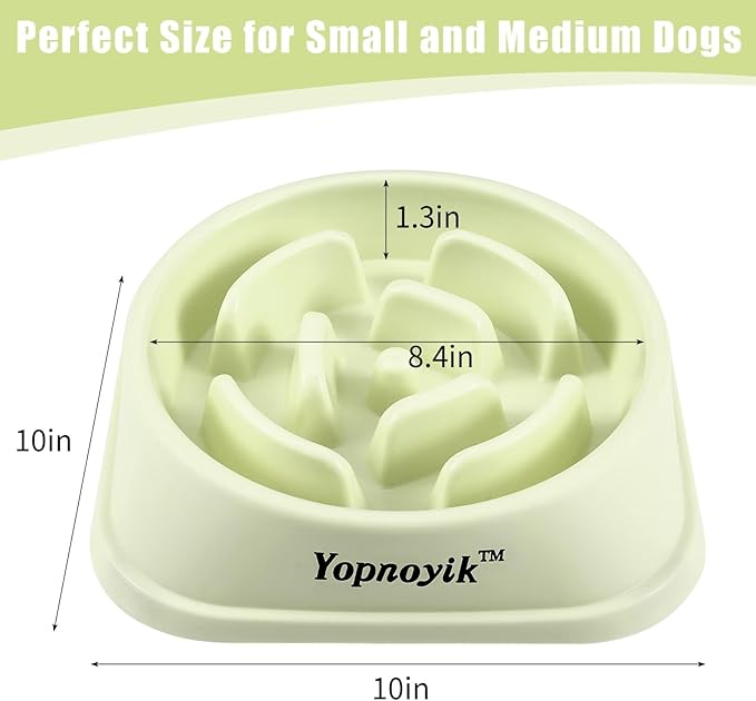 Slow Feeder Dog Bowls for Healthy Eating, Non-Slip and Anti-Choking Design, Reduces Bloating & Overeating for Large Dogs, Easy to Clean