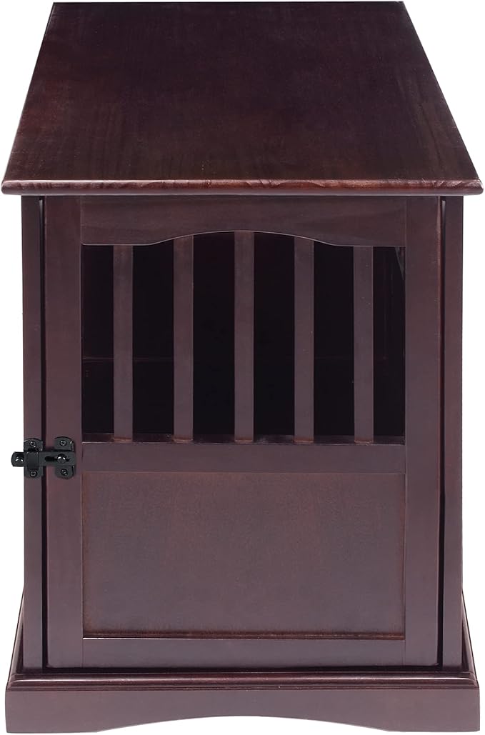 Casual Home Wooden Medium Pet Crate, End Table, Espresso