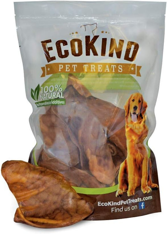 Healthy Pig Ear Chews for Dogs – Brazilian Made High Protein Pig’s Ears Pet Treats – Thick Cut, Oven Baked & Slow Cooked Delicious Dog Chew Snacks – No Preservatives, No Additives – 20 Ears
