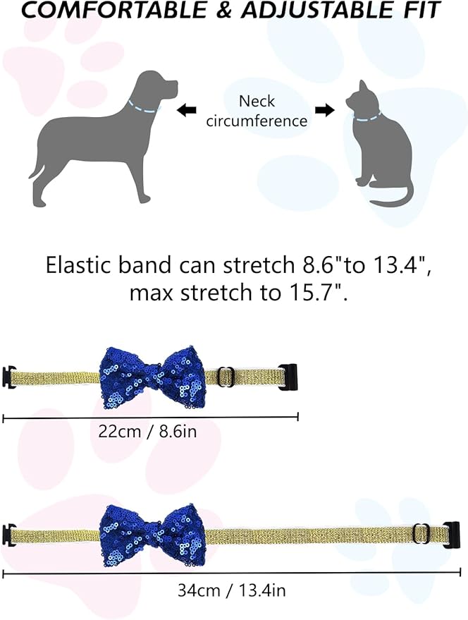 Niura Dog Birthday Party Supplies - Pet Hat, Bandana Scarf, Cute Bow Tie, Happy Birthday Banner, Paw Balloons, Numbers - Doggie Birthday Decorations for Small & Medium Dogs - Blue