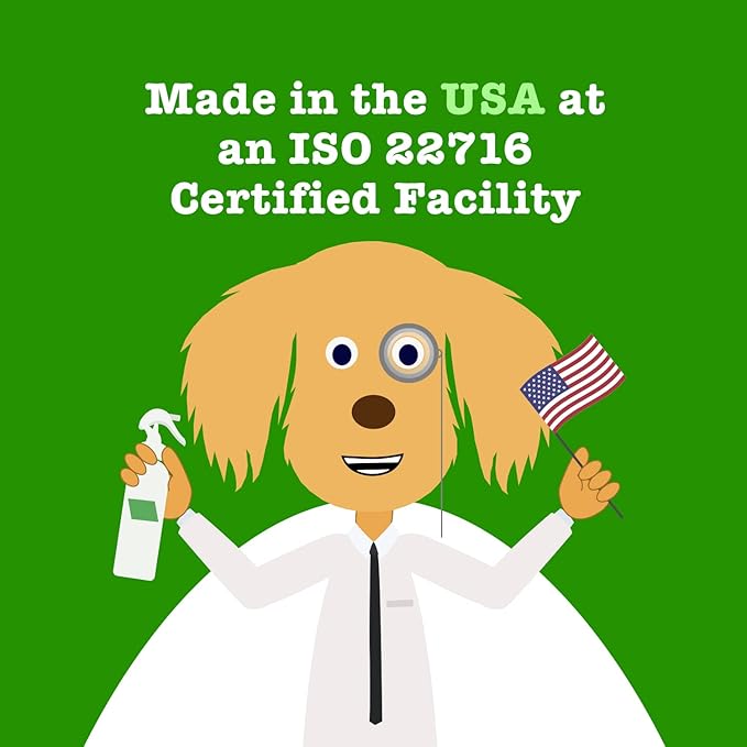 Waterless Pet Shampoo Spray, No Rinse Cleansing Treatment for Dog & Cat Hair, Protects Coat & Moisturizes Skin, Made in The USA, 7.1 Oz