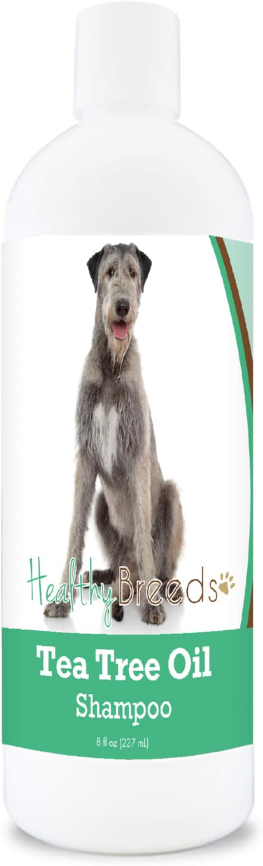 Healthy Breeds Irish Wolfhound Tea Tree Oil Shampoo – Formulated for Dry, Irritated Skin – Reduce Dandruff – Wintergreen Scent – 8 oz