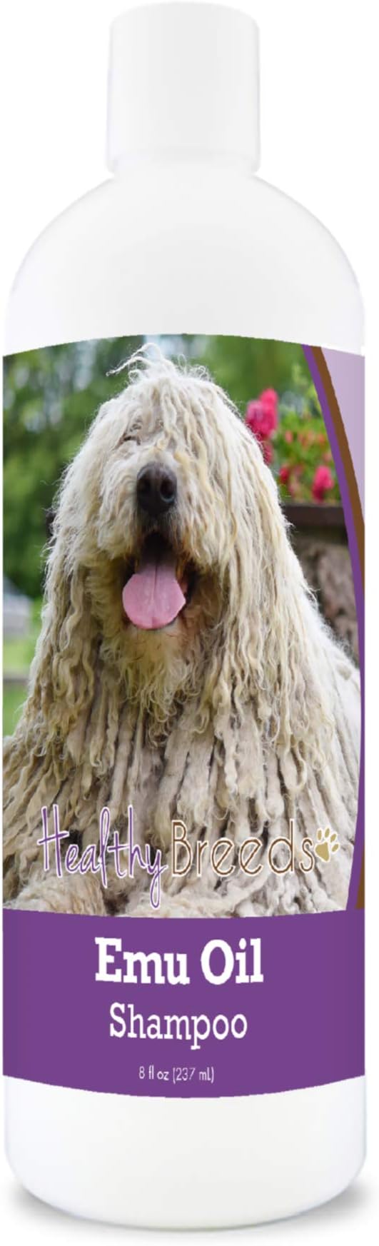 Healthy Breeds Komondorok Emu Oil Shampoo - Gentle Cleanser That Provides Soothing Relief of Inflammation While Restoring Moisture Balance - Fruity Scent - 8 oz