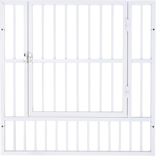 Dog Playpen - 32" Height Dog Pen, Heavy Duty Puppy Pen with Door, Safe & Sturdy, Easy Assemble for Indoor/Outdoor Pet Playpen (Door Panel, White)