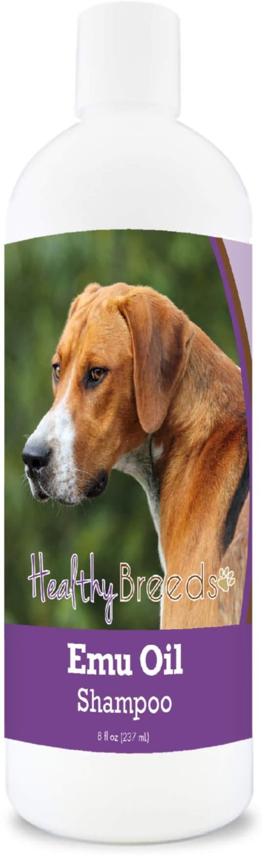 Healthy Breeds English Foxhound Emu Oil Shampoo - Gentle Cleanser That Provides Soothing Relief of Inflammation While Restoring Moisture Balance - Fruity Scent - 8 oz