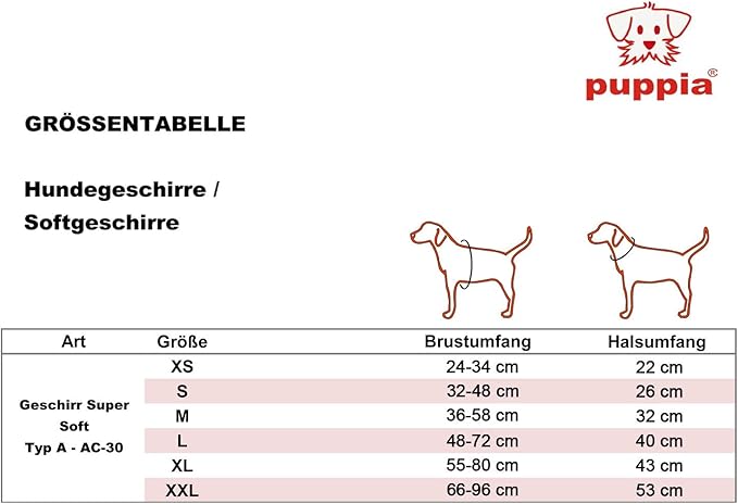 Puppia Soft Dog Harness No Choke Over-The-Head Triple Layered Breathable Mesh Adjustable Chest Belt and Quick-Release Buckle, Beige, XX-Large