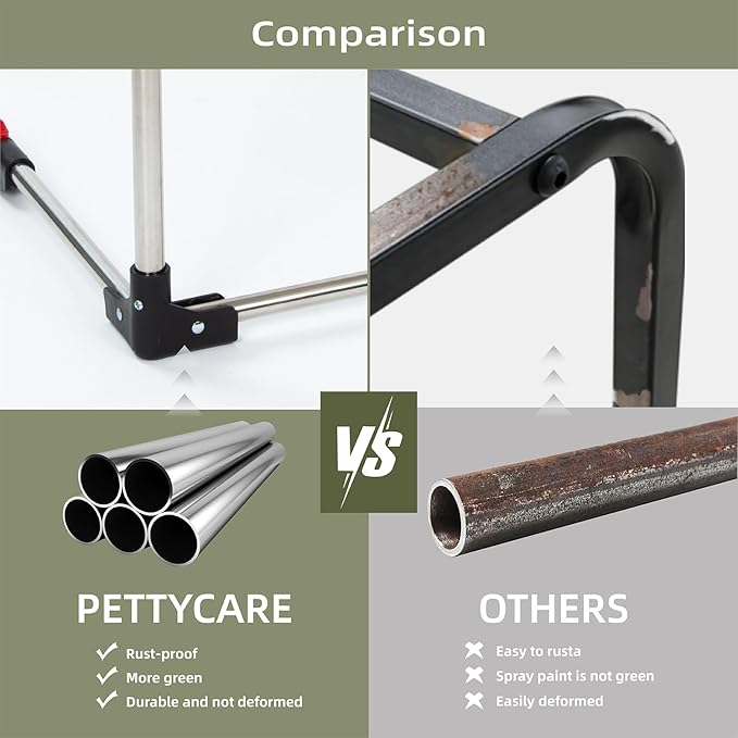 Pettycare Portable Travel Dog Crate 4-Door Soft Sided 36 Inch Collapsible Dog Crate with Curtains Durable Mesh Foldable Pet Kennel Soft Crates for Large Dogs Indoor & Outdoor Olive Green