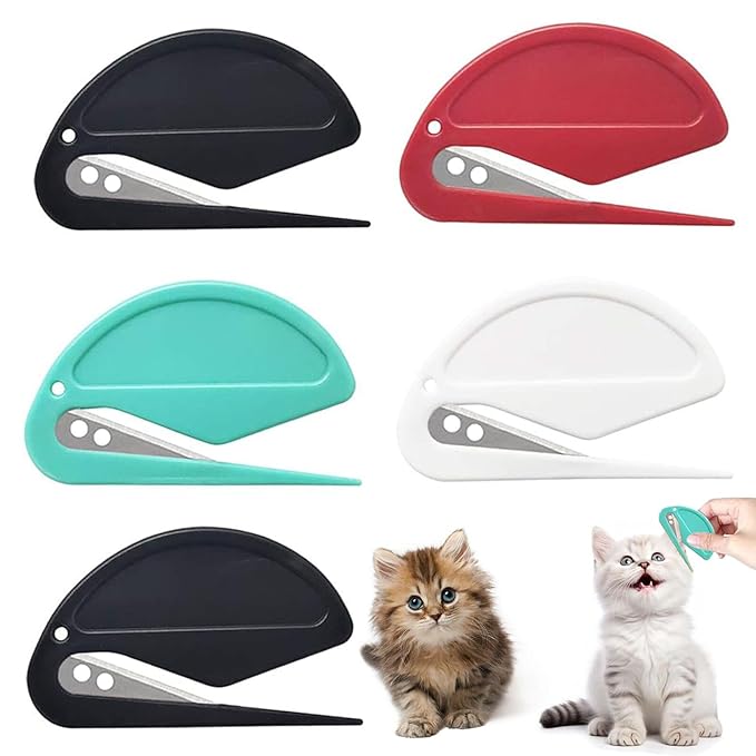 5pcs Pet Knotting Comb, Knotting Comb for Cats, De Knotting Comb for Dog, Pet Grooming Tool for Removing Tangled and Loose Hair