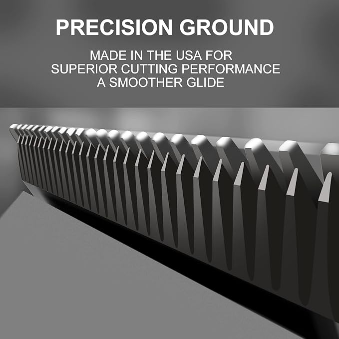 Clipper Blade Dog Grooming Compatible with Andis Clippers Carbon Infused Steel Detachable Ceramic Sharp Edge Also Compatible with Wahl/Oster Dog Clippers (3Pack #10:(1/16")(1.5mm))