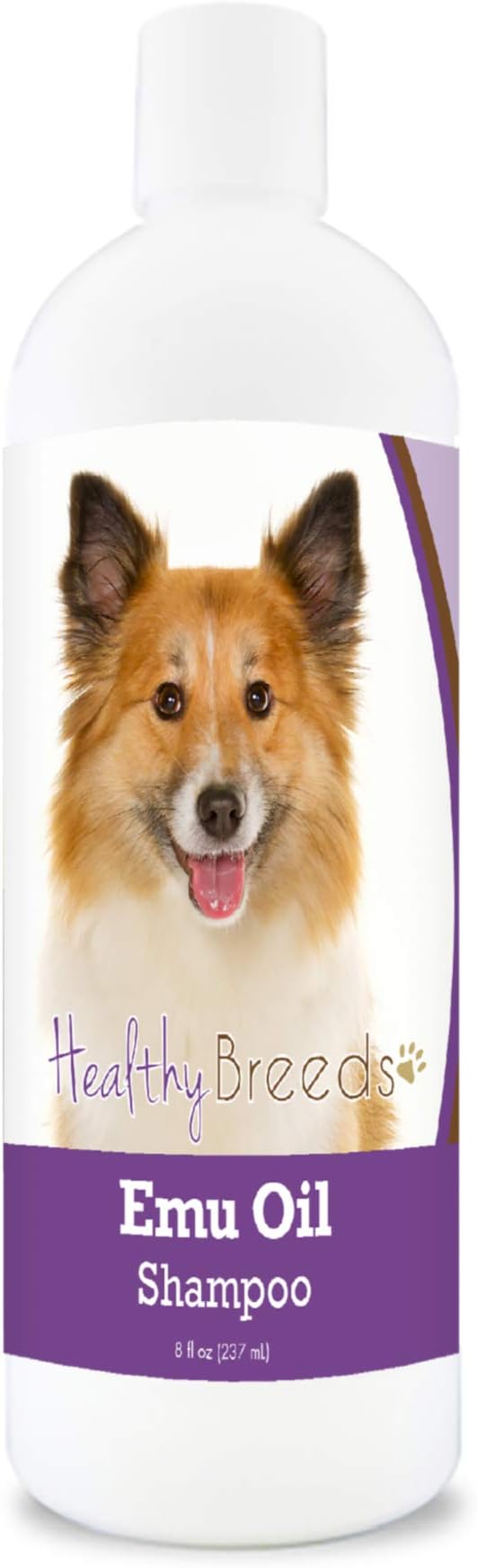 Healthy Breeds Icelandic Sheepdog Emu Oil Shampoo - Gentle Cleanser That Provides Soothing Relief of Inflammation While Restoring Moisture Balance - Fruity Scent - 8 oz