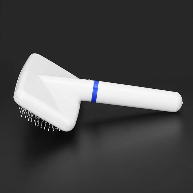 Cleaning Slicker Brush, Pet Grooming Tool Pet Brush Comfortable Design Smoothly Plastic+Stainless for Fluffing for Small Pets for Medium Pets for Tidying