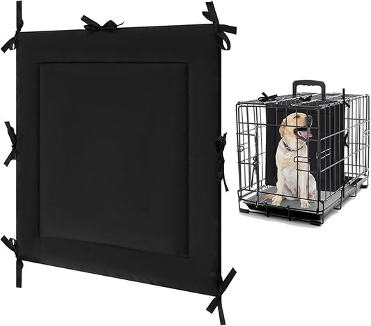 Thyle Dog Crate Divider Panel (Without Crate), Black Thick Dog Kennel Divider with Ties, Puppy Accessories for Puppy Training(28.5" H X 27" W for 42" Crate)