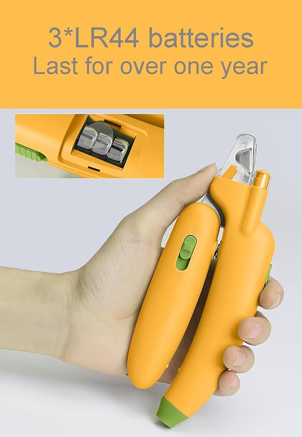 Cats Nail Clipper Trimmer with LED Light Grooming Tools for Pets Wood's Lamp