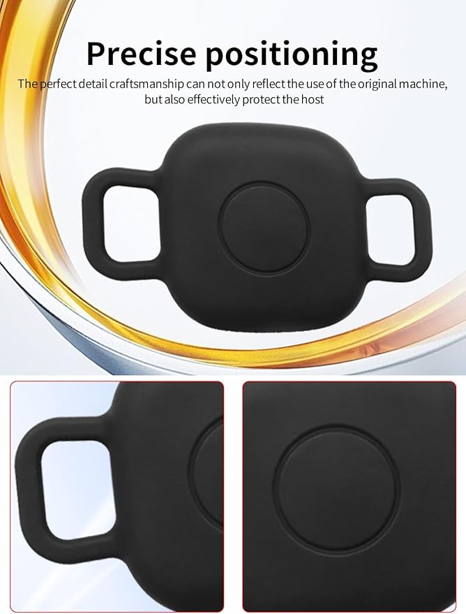 Case for Tile by Life360 Mate (2024) Bluetooth Tracker for Dog, Cat, Pets, Soft Silicone Protective Portable Scratch Shock Resistant，1 Black+1 White.