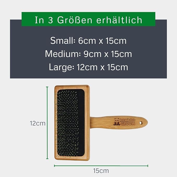 Bamboo Groom Soft Slicker Brush Large (067180)