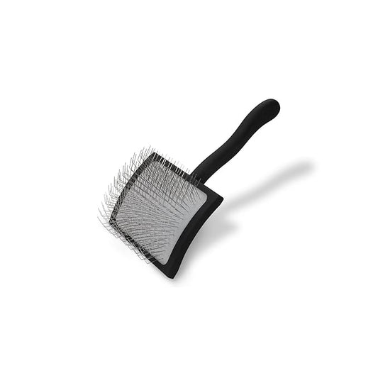 Chris Christensen Big K Dog Slicker Brush for Dogs (Goldendoodles, Labradoodles, Poodles), Groom Like a Professional, Fluff Detangle Style, Saves Time Energy, Black, Large