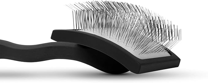 Chris Christensen Ice on Ice Detangler & Finishing Spray Adds Elasticity & Strength + Big K Slicker Large Brush for Detangling and Fluffing