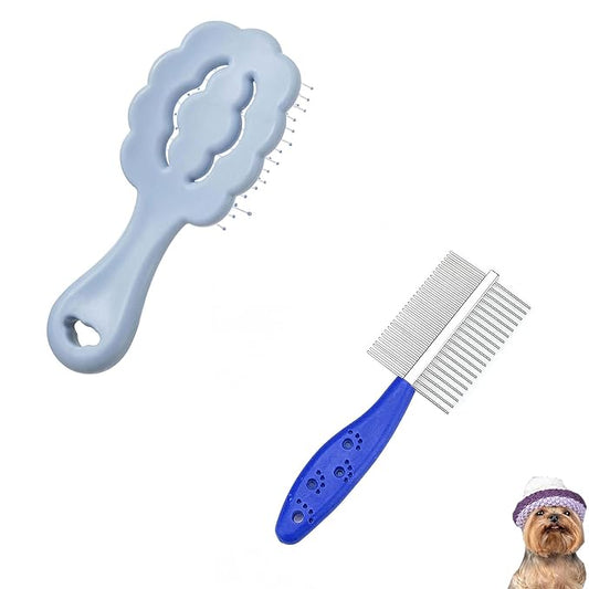 Cloud Shape Small Dog Grooming Brush and Dog Comb
