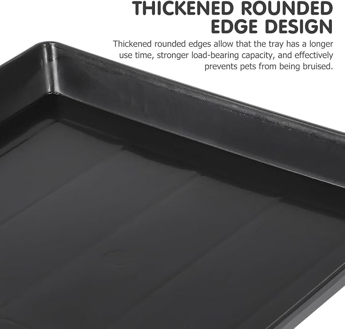 Garneck 2Pcs Plastic Pet Crate Tray Replacement 17.3x11.2'' Bottom Tray for Dog Kennels Rabbit Cages and Small Pets Plastic Dog Crate Pan Crate Bottom Liner Trays