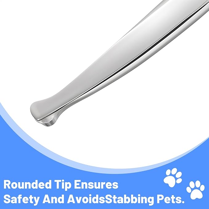 Dogs Scissors Curved Dog Grooming Scissors Round Tips Pet Grooming Shears Professional Dogs Cats Pets Groomings Shears 6.8 inches for Dog Cat on Face Paw Hair Trimming