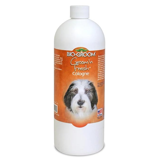 Bio-Groom Groom'n Fresh Dog Cologne - Dog Perfume, Dog Bathing Supplies, Puppy Cologne, Dog Wash, Cat & Dog Grooming Supplies, Cruelty-Free, Made in USA - 32 fl oz 1-Pack