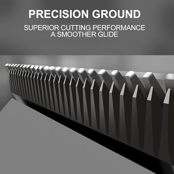 Clipper Blade Dog Grooming Compatible with Andis Clippers Carbon Infused Steel Detachable Ceramic Sharp Edge Also Compatible with Wahl/Oster Dog Clippers (2Pack 7FC:(1/8")(3.2mm))