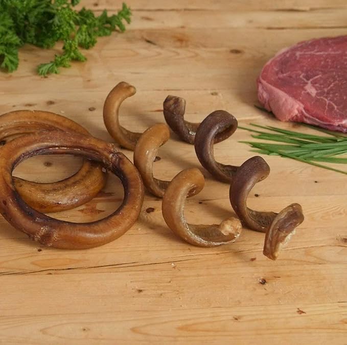 Pawstruck All-Natural 6" Bully Stick Springs for Dogs - Fun Challenging Rawhide Free 100% Beef Single Ingredient Chew Treat Bones - Fully Digestible Low Odor - 25 Pack - Packaging May Vary