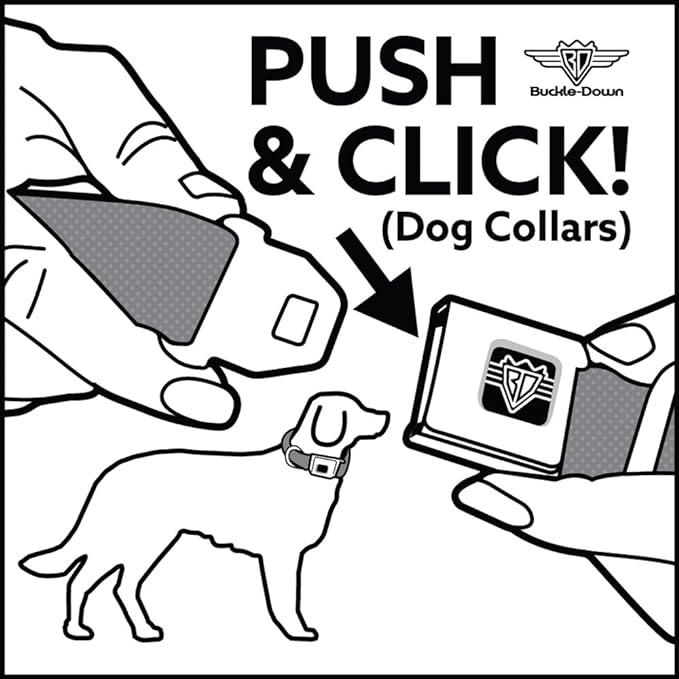 Buckle-Down Seatbelt Buckle Dog Collar - 5-Marvel Characters Black - 1.5" Wide - Fits 16-23" Neck - Medium