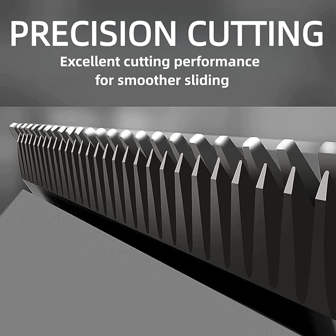 7FC 5FC 4FC 3-3/4FC Detachable Pet Dog Grooming Blades, Compatible with Ainds, Oster A5, Wahl KM-10 and Other Series Clippers, Size: 3.2~13mm Cut Length. Black-4Pcs.